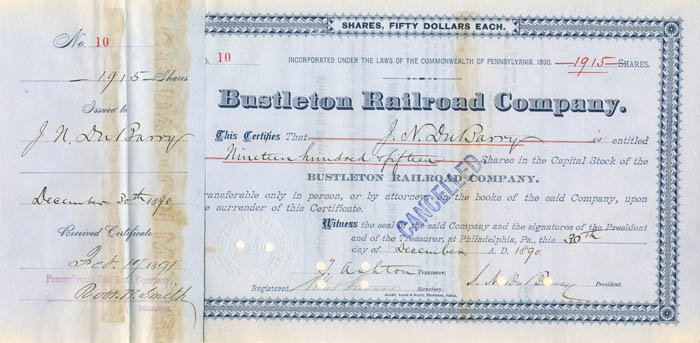 Bustleton Railroad Co.